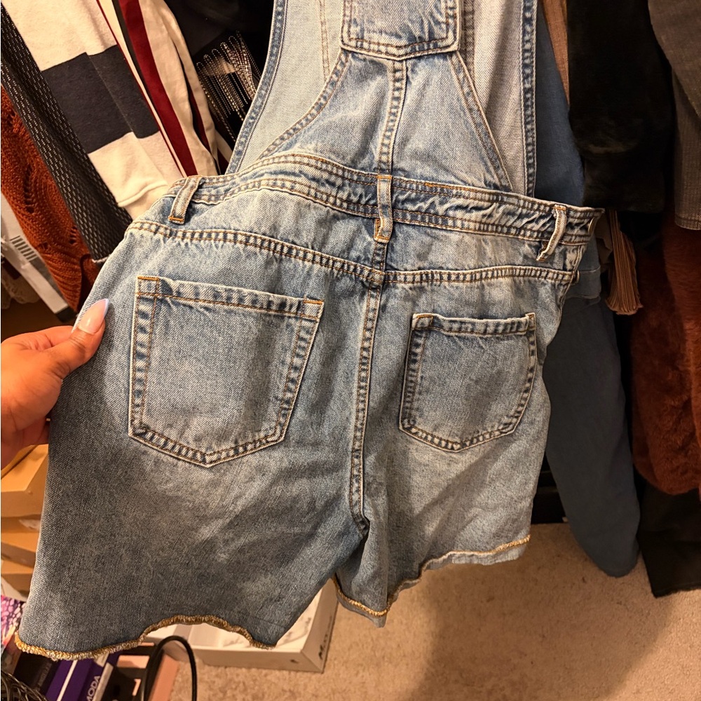 Harper Light Blue Denim Overalls - Picture 2 of 5
